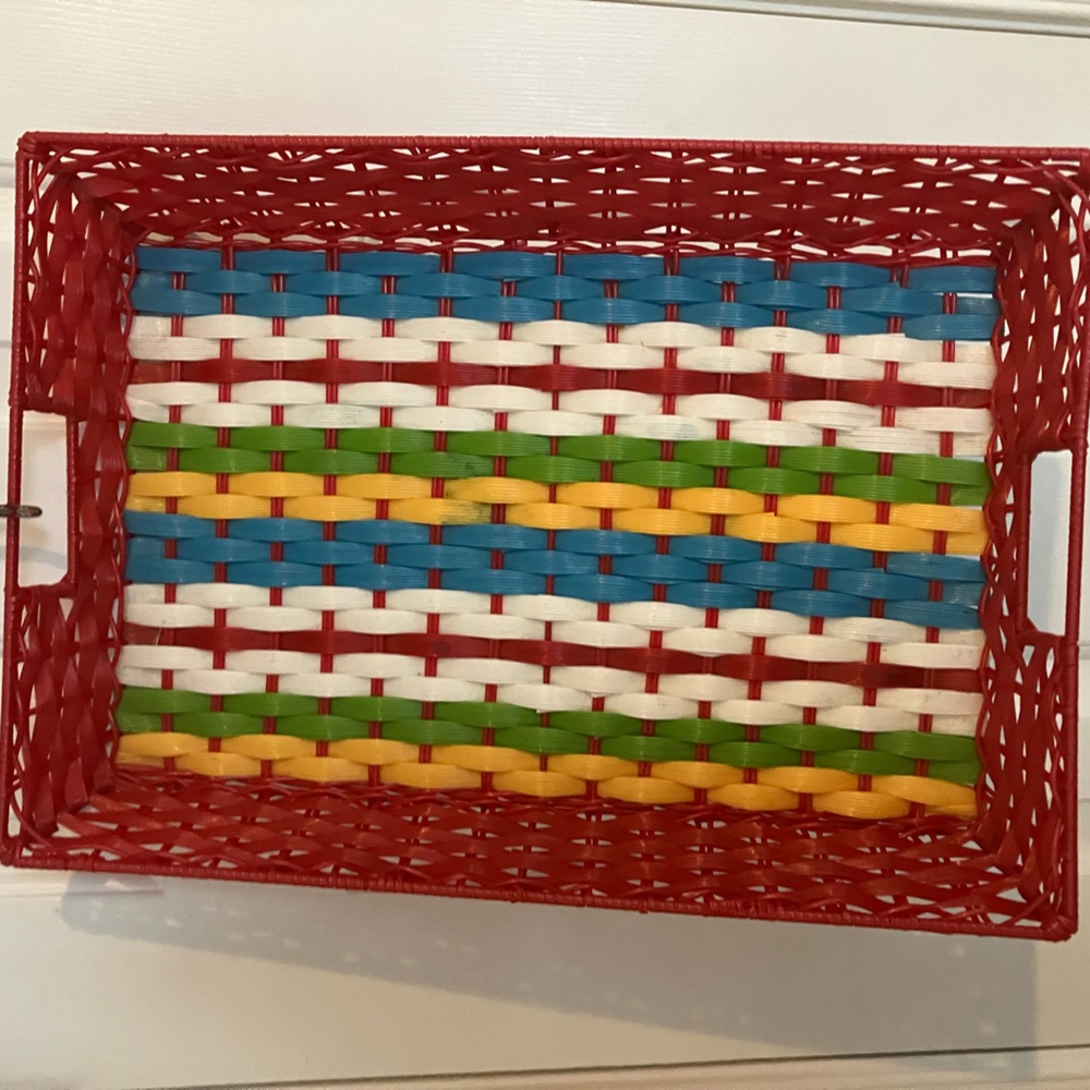 Large basket weave tray - Picture 4 of 6